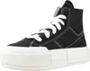 A black Converse Chuck Taylor All Star Cruise high-top sneaker with white laces and a thick white platform sole, shown against a white background. Produktbild-Vorschau