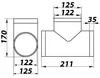 PVC T- Stück 125 mm für Rundrohre (232) Produktbild-Vorschau 2