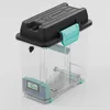 A 3D render of a clear plastic storage box with a black lid and teal accents. Náhľad obrázku produktu
