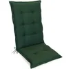 A dark green chair cushion on a white background. Produktbild-Vorschau