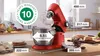 Bosch MUM9A66R00, 5,5 l, Červená, Stříbrná, Otočné, CE, Náhled obrázku produktu 31