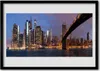 Bild 100x70 MDF-Rahmen Wandkunst Sky Bridge City Homes Produktbild-Vorschau 1
