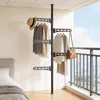 Teleskop Garderobenständer ausziehbar 100-310cm, mit 5 Produktbild-Vorschau 8