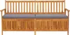 Truhenbank mit Kissen,, Parkbank, 170 cm Massivholz Akazie Produktbild-Vorschau 2