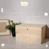 Creative Deco Scatola in Legno con Chiave 40x30x24 cm | Anteprima dell’immagine prodotto 2