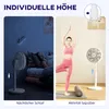 Tichý stojanový ventilátor HOMCOM s dálkovým ovládáním, 12 Náhled obrázku produktu 7