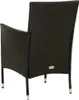 9-tlg. Garten-Essgruppe mit Kissen Poly Rattan Schwarz Produktbild-Vorschau 6
