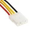 A close-up view of a white electrical connector with three colored wires (red, yellow, and black) extending from it. Produktbild-Vorschau
