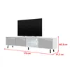 Selsey V-Lowboard  Galhad Weiß Matt/ Grau Hochglanz mit Produktbild-Vorschau 4