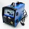 A blue MIG/MMA inverter welder is shown against a white background. Produktbild-Vorschau