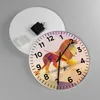 Wanduhr - Rund - Glasuhr - Löwe Illustration modern - Produktbild-Vorschau 2