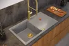 QUADRON Spülbecken 1-Becken Spüle | Größe: 86 x 50 x 21 cm Produktbild-Vorschau 14