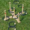 Gioco del lancio degli anelli - Gioco di legno per feste - Anteprima dell’immagine prodotto 2