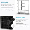 Intirilife Faltschrank 150x175x45 cm in RABEN SCHWARZ - mit Produktbild-Vorschau 3