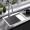 Lavello in Acciaio Rea Fin Brush Nickel Anteprima dell’immagine prodotto 1