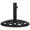 vidaXL Pied de parasol noir 44x44x32 cm Fonte Voir les images du produit 1