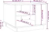 vidaXL Couchtisch Betongrau 55x55x43 cm Holzwerkstoff Produktbild-Vorschau 7