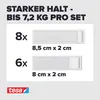 Product information and dimensions for tesa Powerstrips. Anteprima dell’immagine prodotto