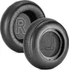 Two black ear pads for headphones are shown, with 'R' and 'L' markings indicating right and left. Voir les images du produit