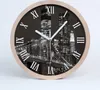 Holzuhr 20fi cm wanduhr - weiße Spitzen - Manhattan New Produktbild-Vorschau 1
