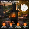 ML-Design záhradný krb s komínom, okrúhly 131x45 cm, Náhľad obrázku produktu 2