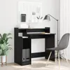 vidaXL Bureau noir imitation chêne 97 x 45 x 90 cm Bois Voir les images du produit 2