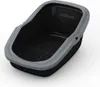 A black and gray litter box with a gray rim, shown from a slightly elevated angle against a white background. Anteprima dell’immagine prodotto