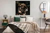 MuchoWow® Poster Tiger - Blätter - Tier 100x100 cm - Produktbild-Vorschau 4