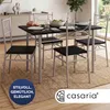 CASARIA® Esstisch mit 4 Stühlen Holz 5-tlg Set Metall Produktbild-Vorschau 7