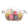 Clayre & Eef Aufbewahrungskorb 20x15x9 cm Weiß Eisen Oval Produktbild-Vorschau 3