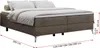 Boxspring bez čela LESS na vysokých nožičkách s úložným Náhled obrázku produktu 5