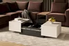 Tavolino allungabile DENALI - cashmere / nero Anteprima dell’immagine prodotto 2