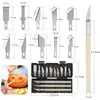13 Stücke Skalpell Set,Precision Carving Craft Messer Produktbild-Vorschau 2