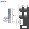 ZAMBELLI Regenrohrklappe, Regenwasserklappe mit Sieb 76mm Produktbild-Vorschau 2