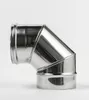 RVS rookgasbocht 90° 130 mm, enkelwandig – Kamininox Productafbeelding-voorbeeld 1