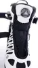Close-up view of the top part of a white and black inline skate, focusing on the lacing system. Podgląd zdjęcia produktu