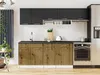 Kuchyňská linka VIVIEN 240cm - Grafit + dub artisan Náhled obrázku produktu 1