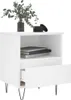 vidaXL Nachttisch Weiß 40x35x50 cm Holzwerkstoff Produktbild-Vorschau 4