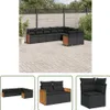 The Living Store 9-tlg. Garten-Sofagarnitur mit Kissen Produktbild-Vorschau 1