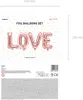 Folienballon Love 140x35cm roségold Produktbild-Vorschau 3