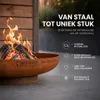 MOODZ Vuurschaal 60 cm - 3 mm Cortenstaal - 60x60x14 cm Productafbeelding-voorbeeld 4
