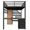 Letto a castello Flieks 90x200 cm con scrivania, letto per Anteprima dell’immagine prodotto 11