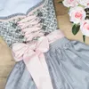 Dirndl Rose Daisy 50er Länge hellgrau 40 Produktbild-Vorschau 2