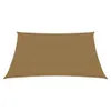 Stínící plachta 160 g/m² taupe 4 x 4 m HDPE Náhled obrázku produktu 3