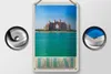 Blechschild Reise 12x18cm Dubai Strand Meer Moschee Sonne Produktbild-Vorschau 2