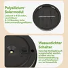 Solar Gartenlaterne 2er Set, Metall weiß, warmweiß LED, Produktbild-Vorschau 4
