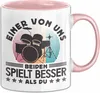Schlagzeug Tasse Geschenk Spruch Für Clarinetten-Spieler Produktbild-Vorschau 1