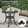 Runder Gartentisch, Terrassentisch aus Gussaluminium mit Produktbild-Vorschau 7