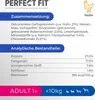 Product information for dog food, including ingredients and nutritional analysis. Produktbild-Vorschau