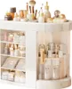 A white cosmetic organizer filled with various skincare and makeup products. Náhled obrázku produktu